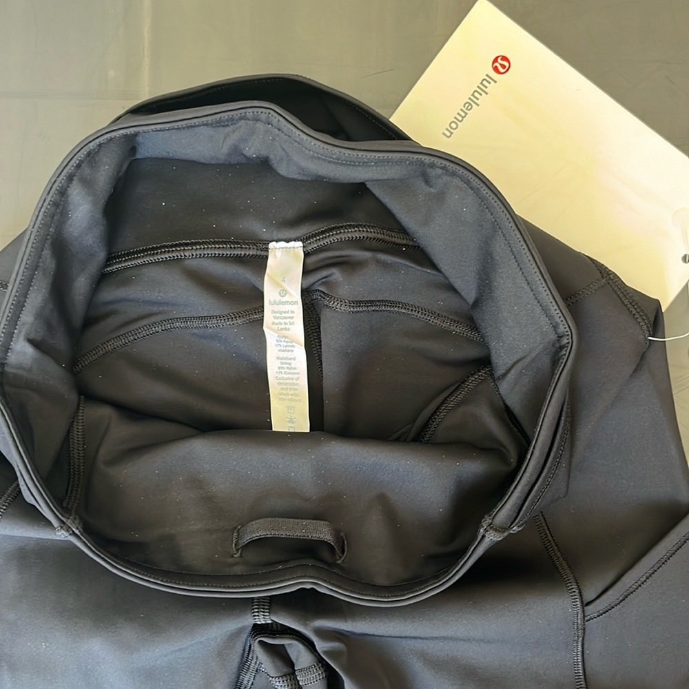 lululemon Fast & Free 7/8 Tight II High Rise Nulux 25" Black 4 NWT *Discontinued - Picture 3 of 5